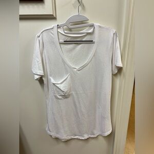 ZSupply White Short Sleece Pocket Tee